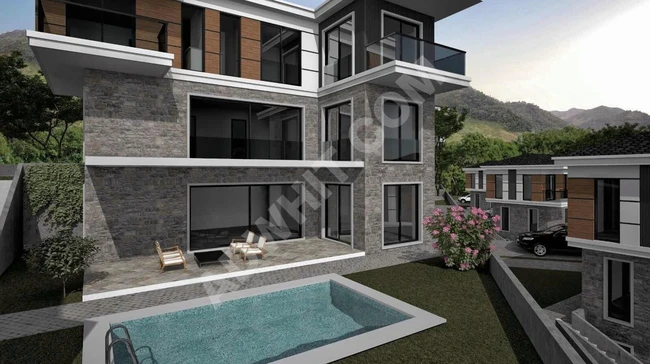 Villa land of 3688 square meters suitable for construction for sale in MUĞLA ORTACA SARI GERME.