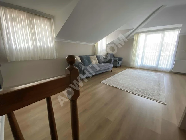 Duplex for sale with an area of 213 square meters, two entrances, 5+2, near YAKUPLU LIMAN road.