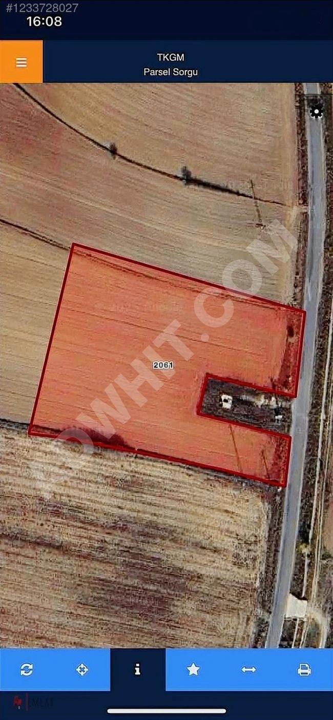 A plot of land with an area of 11,553 square meters on the road in KIRKLARELİ ASİLBEY.