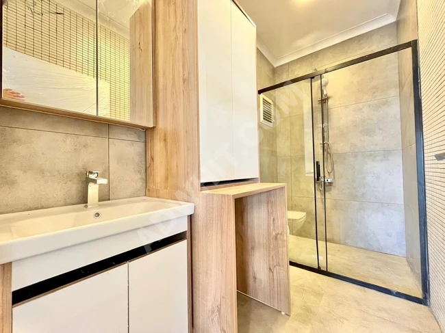 شقة رائعة 2+1 مع حديقة واسعة جديد بالكامل، فاخر للغاية