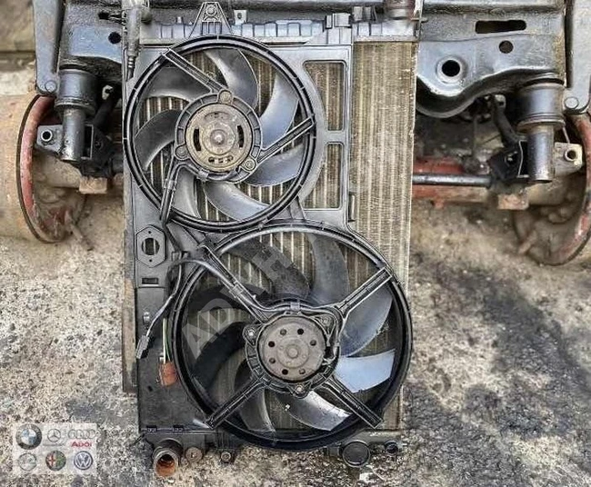 PEUGEOT EXPERT 1.9 radiator and cooling fan set (original) used