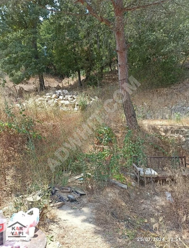 A land area of 1,000 square meters, house for sale with garden and title deed in Çanakkale Çan.