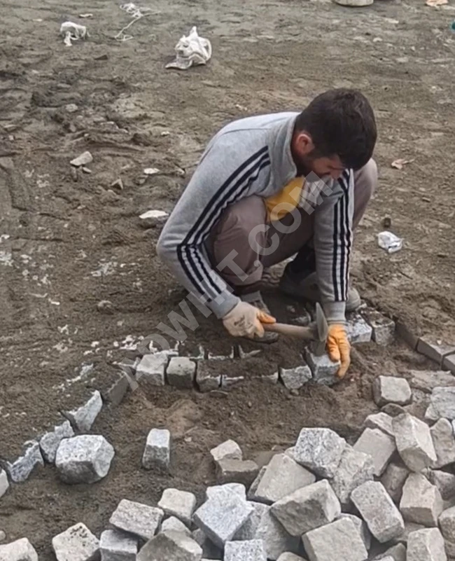 İstanbul begonit küptaş granit küptaş uygulama ekibi Halil usta 