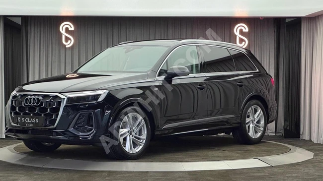 سيارة AUDI Q7 45 TFSI QUATTRO S LINE موديل 2025 بقوة 265 حصان B&O 7 مقاعد