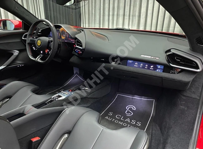 SCLASS 2023 FERRARI 296 GTB HYBRID 830HP CARBON KOLTUK LIFT BAYİ