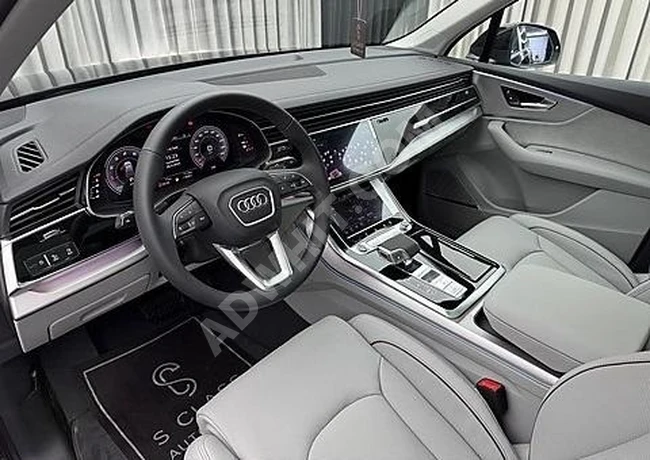 سيارة AUDI Q7 45 TFSI QUATTRO S LINE موديل 2025 بقوة 265 حصان B&O 7 مقاعد