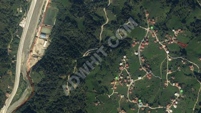 TRABZON OF BÖLÜMLÜ MAHALLESİNDE MANZARALI SATILIK ARSA