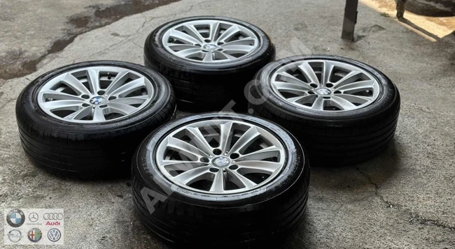 BMW F10 5 SERİSİ 17 JANT LASTİK TAKIM 5x120 (ORJİNAL) 215/55/17