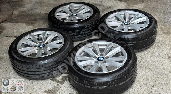 BMW F10 5 SERİSİ 17 JANT LASTİK TAKIM 5x120 (ORJİNAL) 215/55/17