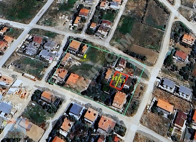 ارض قطعتان متجاورتان بمساحة 336 متر مربع في YENİÇİFTLİK