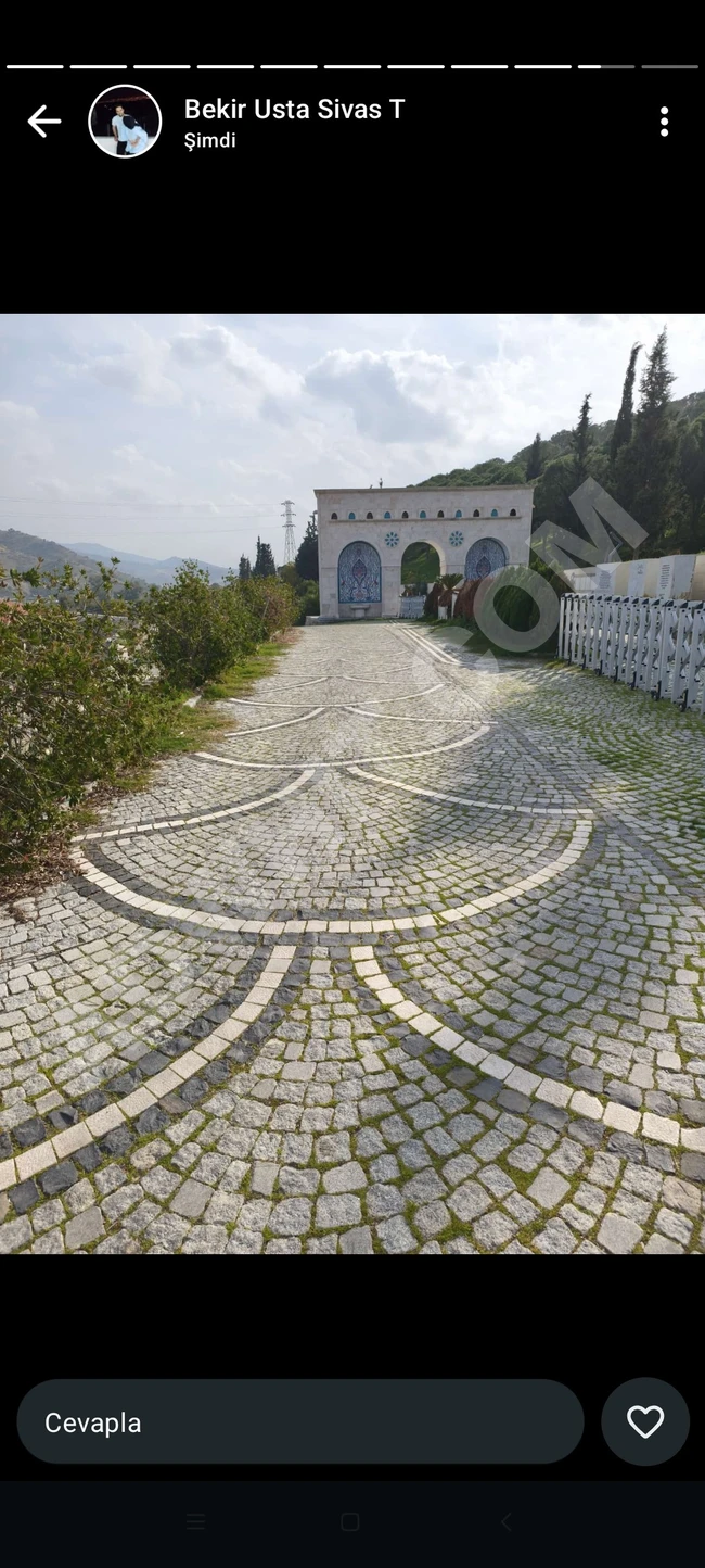 Antalya granit küptaş begonit küptaş uygulama ekibi Halil 