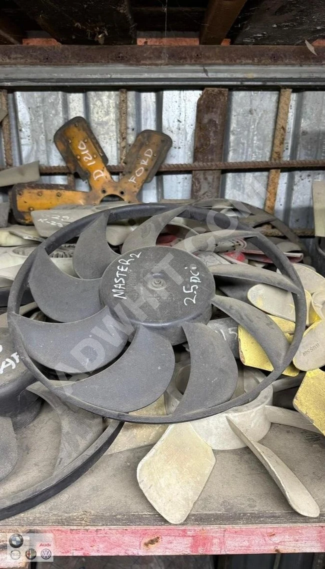 2 cooling fans and fan for RENAULT MASTER (original) used
