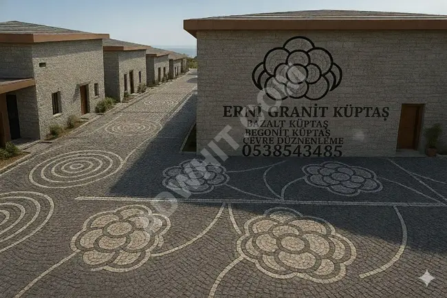 Begonit küptaş zemin döşeme uygulama ekibi Halil usta Elazığ 