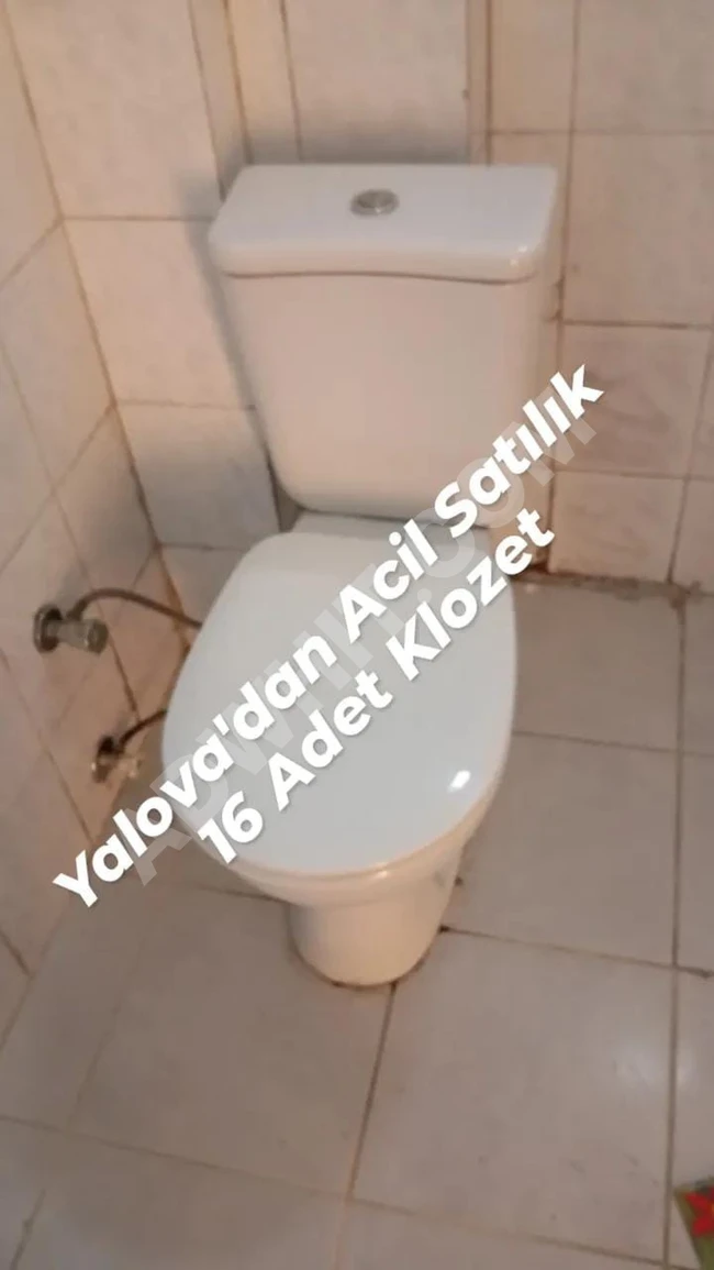 Yalova Gazi Osman Paşa Mahallesinde Acil Satılık 16 Adet Klozet