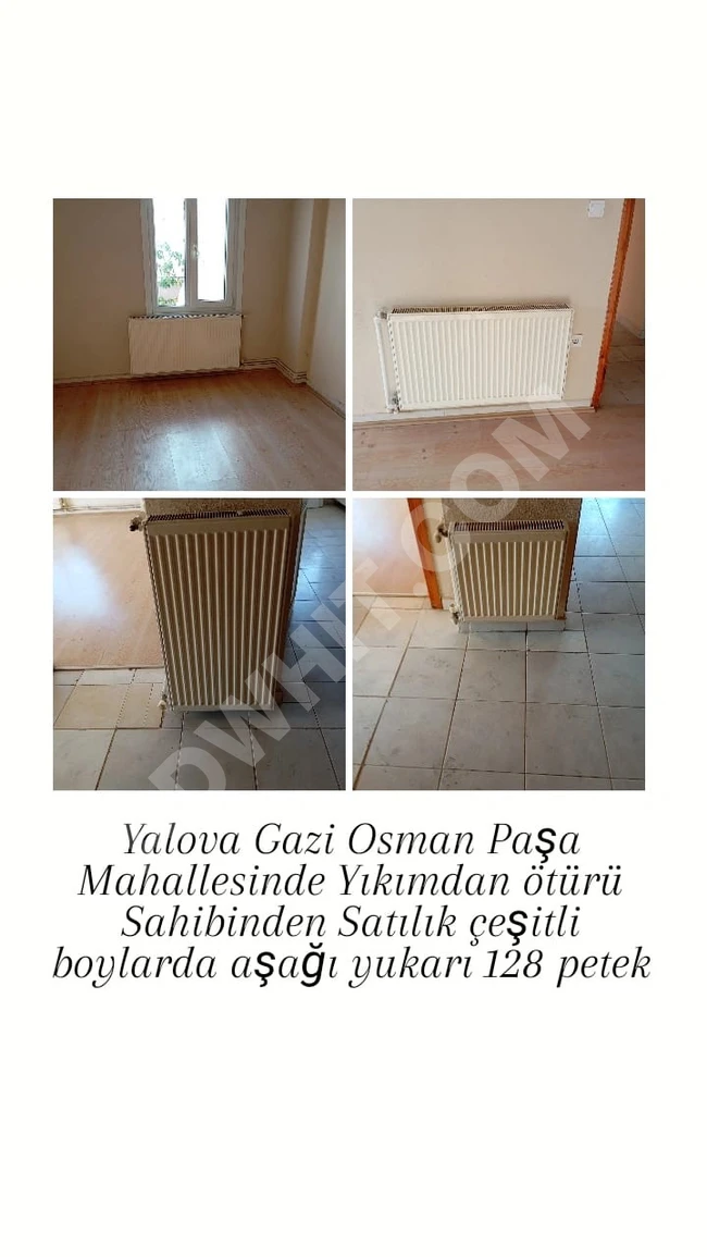 Yalova Gazi Osman Paşa Mahallesinde 128 Adet Kalorifer Peteği