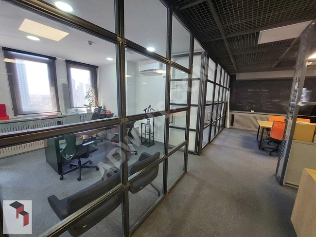 Maslak Noramin Plaza'da 8 Oda + Geniş Salon 332m2 Kiralık Ofis