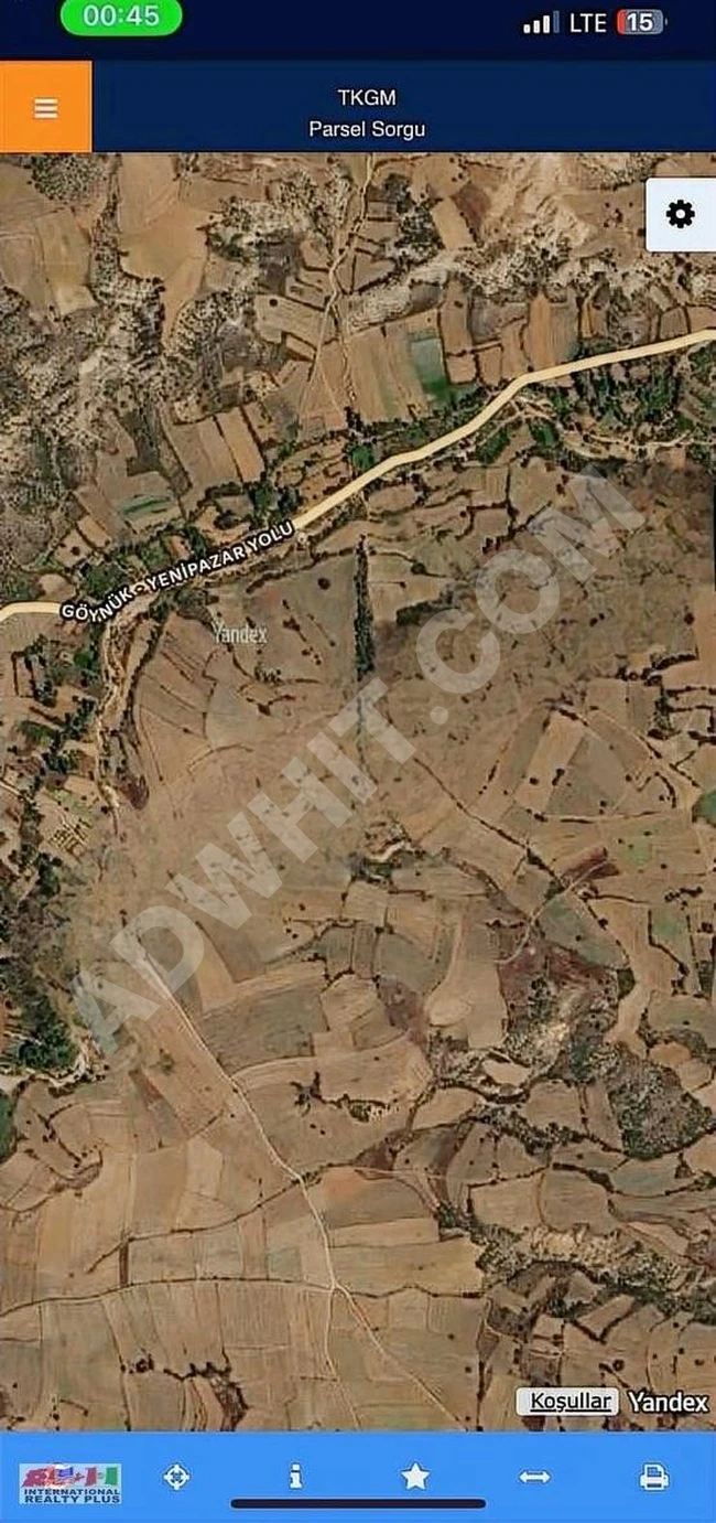 BİLECİK YENİPAZAR KATRAN KÖYÜNDE SATILIK TEK TAPU 10.184m2