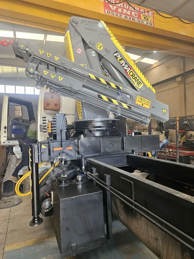 10 Tonluk Tam Oransal Uzaktan Kumandalı Kamyon Vinci