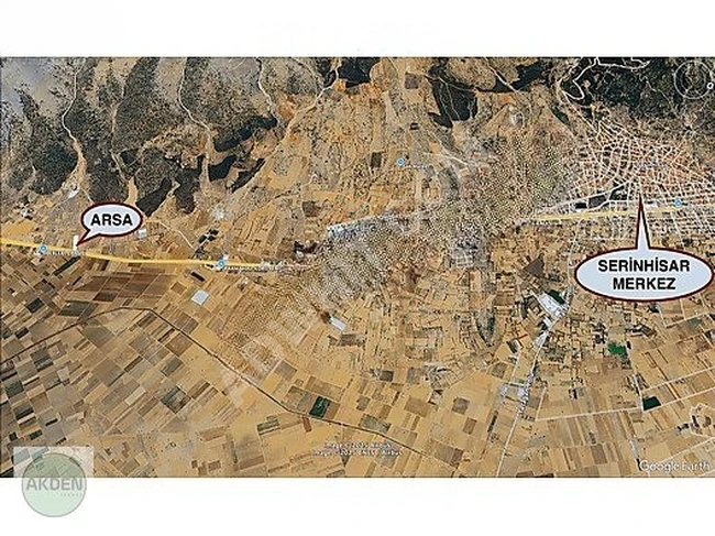 DENİZLİ ANTALYA YOLU ANA ASFALTA CEPHE YATIRIM FIRSATI ARSA