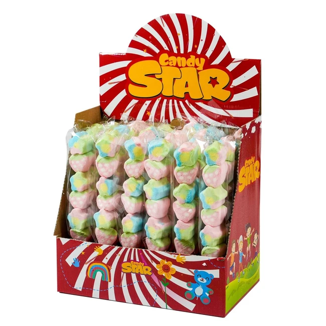 Yıldız şeklinde hatmi şekerli lolipop