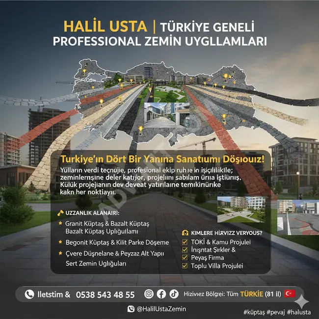 Begonit küptaş uygulama İzmir Antalya Bursa Konya Ankara Adana