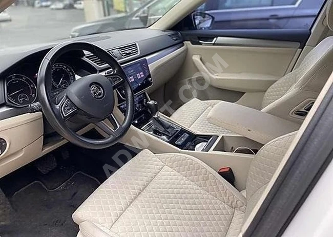 ANINDA KREDİ 2018 SKODA SÜPERB İÇİ BEJ HAFIZALI KOLTUK
