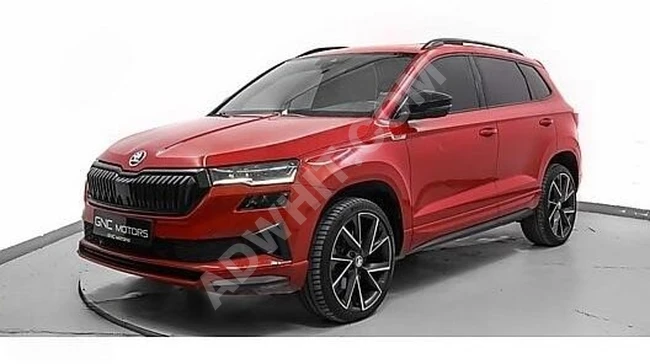 GNC MOTORS SKODA KAROQ SPORTLİNE 2023 HATASIZ KIRMIZI CAM TAVAN