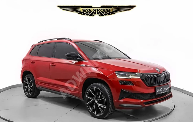 GNC MOTORS SKODA KAROQ SPORTLİNE 2023 HATASIZ KIRMIZI CAM TAVAN