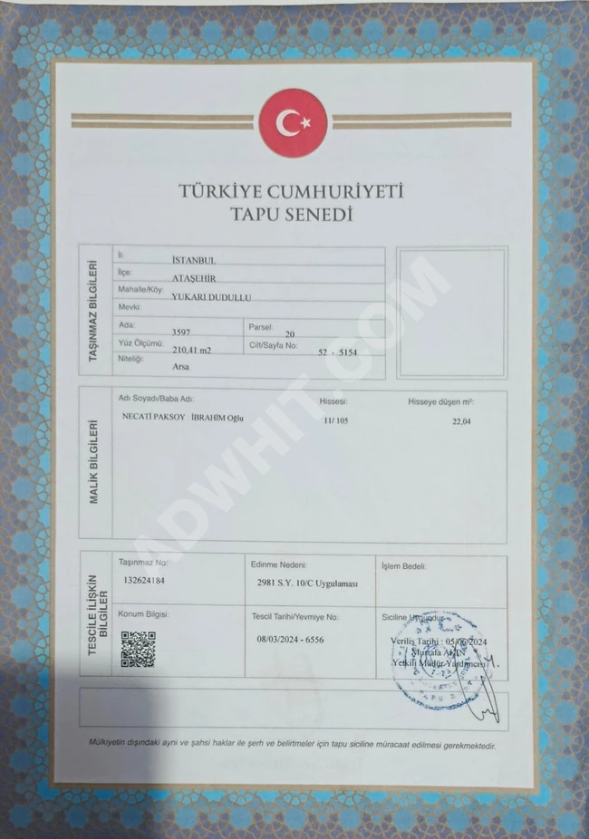 ATAŞEHİR MİMAR SİNAN MAHALLESİN'DE SATILIK 2+1 DAİRE görsel 8