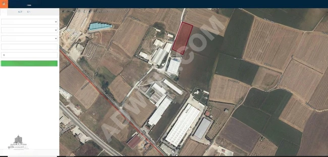 =ADRES=BABAESKİDE 9509m² YOLA CEPHELİ SANAYİ İMARLI SATILIK ARSA