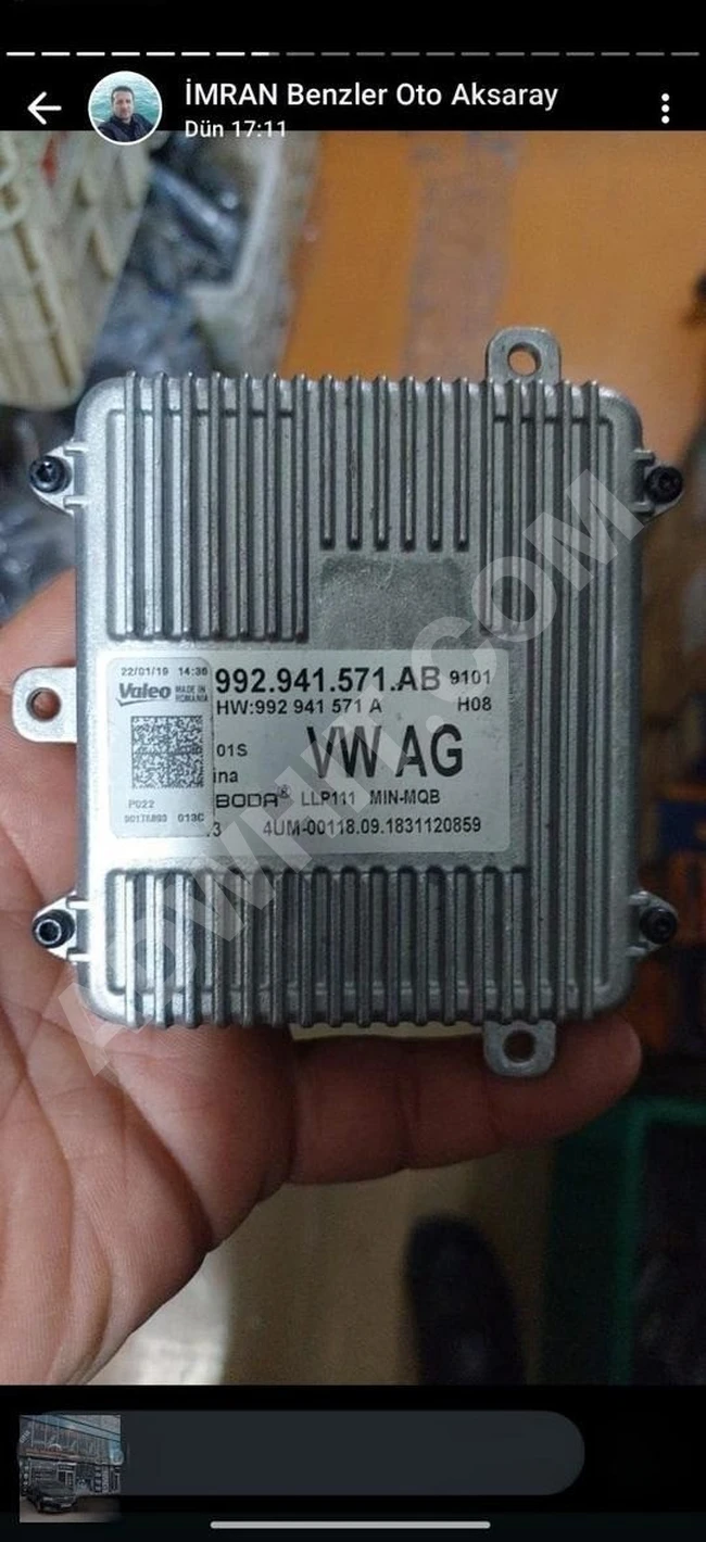 992.941.571.AB AUDİ VOLKSWAGEN SEAT SKODA FAR BEYNİ