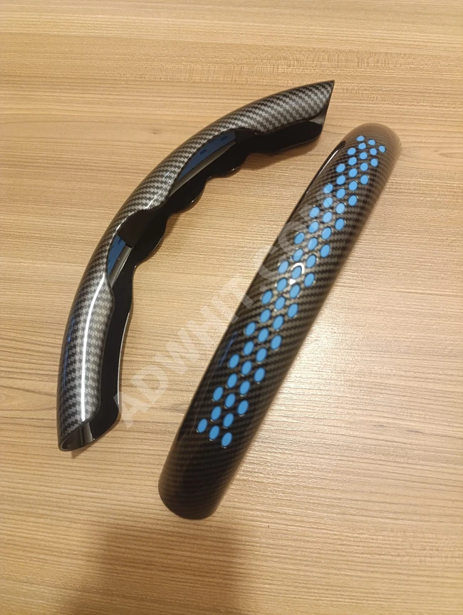 SIFIR – YARIM DİREKSİYON KILIFI KARBON 🚗 Otomobil & SUV uyuml