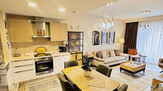 MAKYOL YAŞAM'DA SATILIK LUX EŞYALI 1+1 82M2 HAVUZ CEPHE ÇEBİDEN