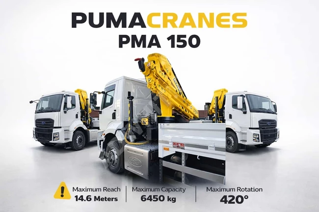 Sıfır Hidrolik Araç üstü Kamyon Vinçleri Puma Crane