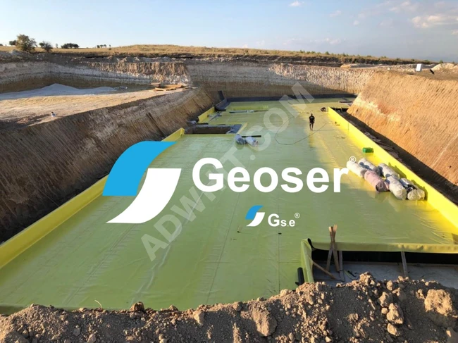 Geomembrane water insulators and water stop.