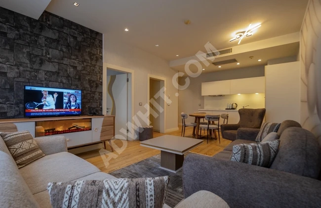 Gayrettepede , Full Eşyalı Lüks Residence 1+1