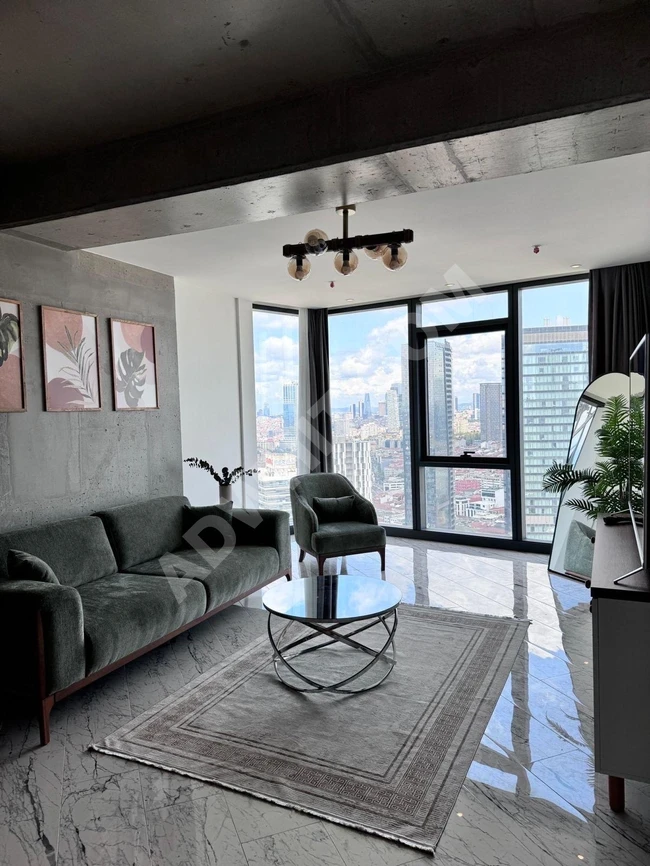 Sinpaş Queen Bomonti في الطابق الأربعين | مفروش بالكامل | سكن فاخر |