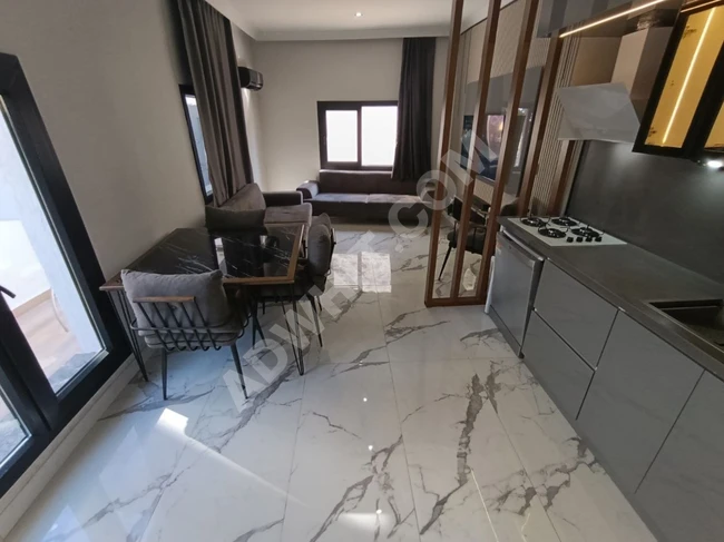 Fully renovated, partially furnished 1+1 fully detached house in Kızılkeçili Village