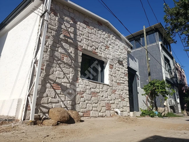 Fully renovated, partially furnished 1+1 fully detached house in Kızılkeçili Village