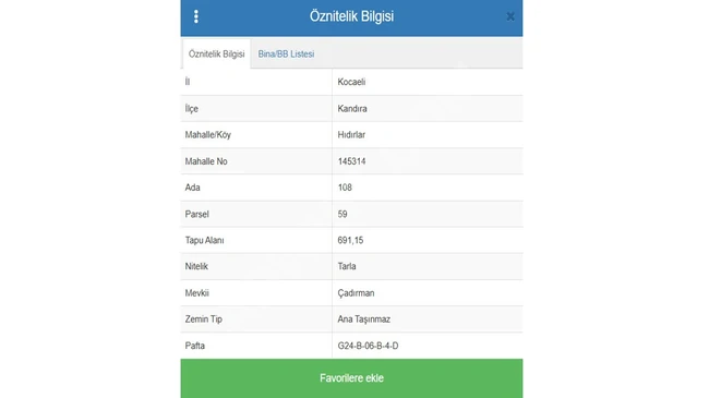 KOCAELİ KANDIRA HIDIRLAR SATILIK TARLA görsel 4