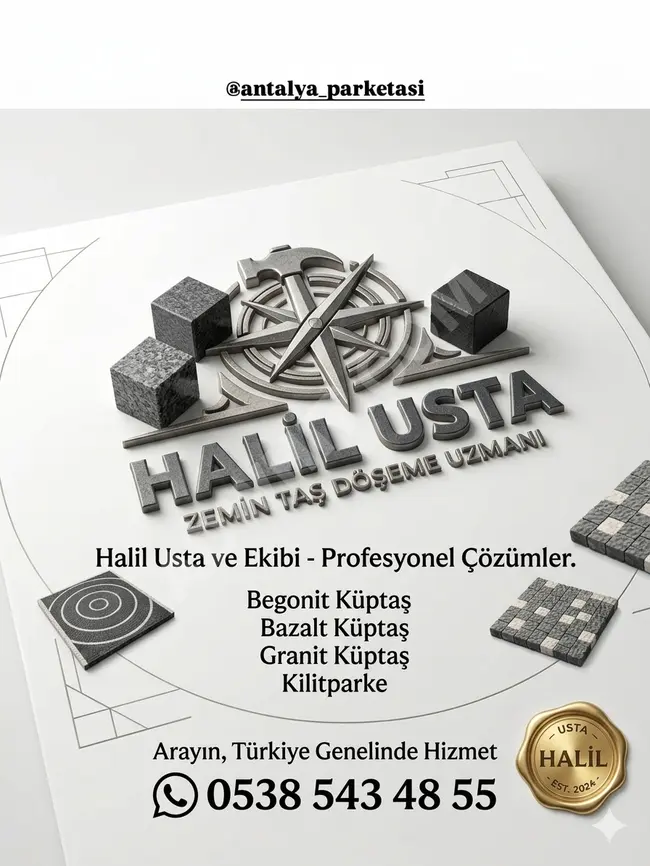 Halil usta zemin begonit küptaş granit küptaş Bazalt küptaş 