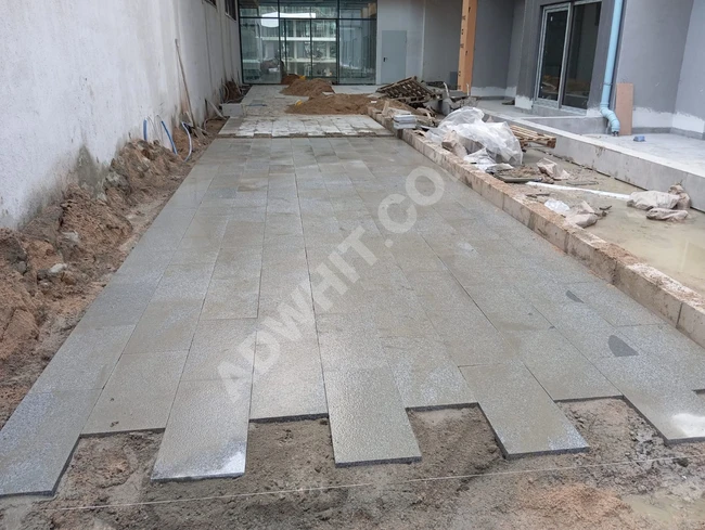 Kocaeli İzmit andezit taş uygulama ekibi Halil 