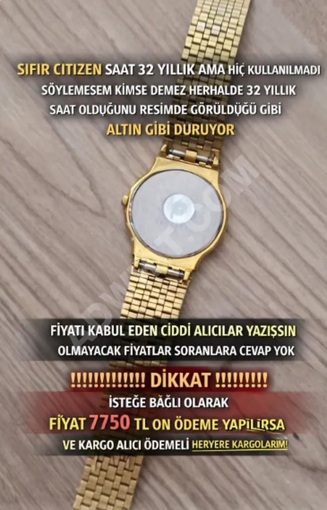 Sıfırrrrrr Citizen Saat erkek