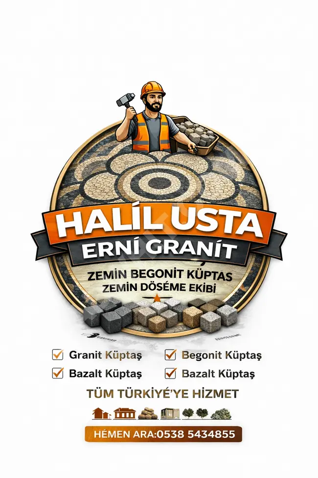 ZEMİN KÜPTAŞ DÖŞEME EKİBİ HALİL USTA DİYARBAKIR 