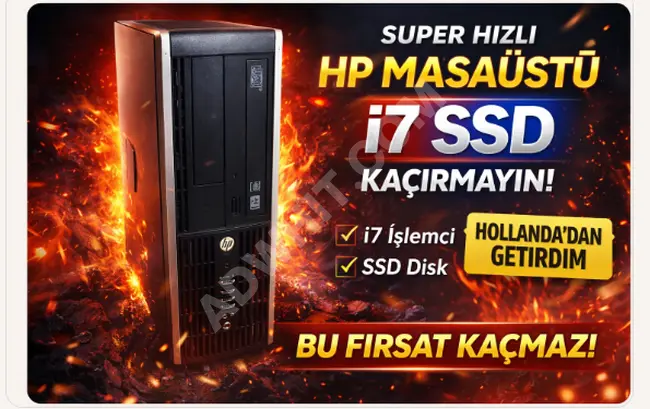 HP i7 SSD HIZLI MASAUSTU EFSANE KASA HOLLANDADAN GETIRDIM