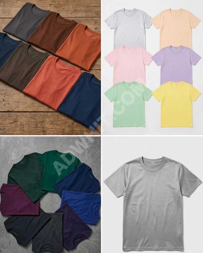 تشكيلة تيشيرتات سادة بجودة تصدير ممتازة للباحثين عن التميز