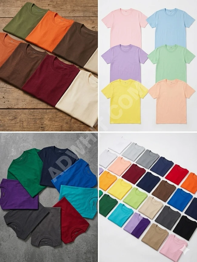 تشكيلة تيشيرتات سادة بجودة تصدير ممتازة للباحثين عن التميز