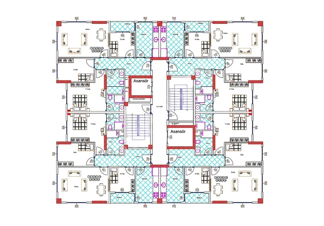 BAHÇELİEVLER DE TOPRAKTAN SATILIK SİTE İÇİ DAİRELER