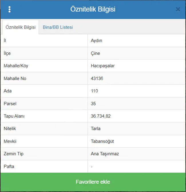 🌿 أرض زراعية للبيع بمساحة 36.734 متر مربع في هاçıباشالار، تشينه، آيدين