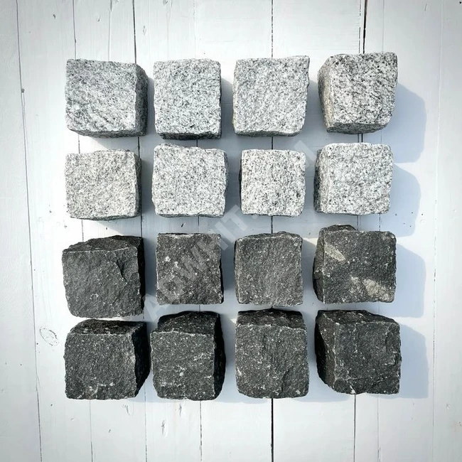 Begonite cube stone, granite cube stone, paving stone, Master Halil